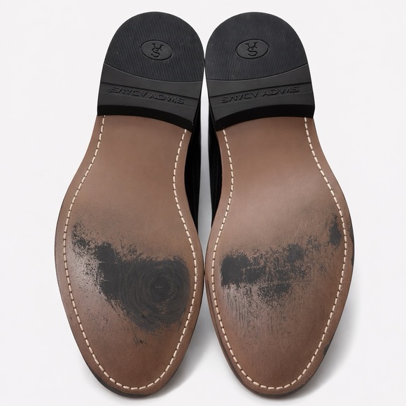 Stacy Adams Dayton Wingtip Oxford Black Patent Croc Embossed Size 11 - Picture 6 of 6